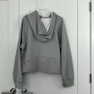 Laslulu 2XL Gray Half-Zip Scuba Hoodie Sweatshirt with Pocket thumbnail 8