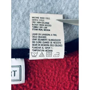 Vintage Erika Sport Womens Fleece Vest Red Embroidered Bells Holiday Christmas M thumbnail 5