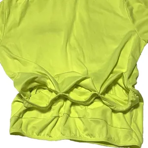 Performance Bike Bicycle Jersey Women’s Small Yellow Princess Logo Patch 3/4 Zip thumbnail 8