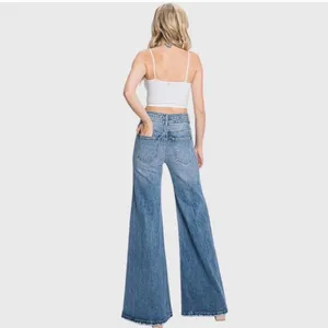 Petra153 Vintage High Waisted Stretch Wide Leg Jeans Size 29 thumbnail 8