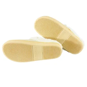 Womens Clog Slippers Knit Faux Fur Lined Slip On Beige Ivory Size 38/39 US 6/7 thumbnail 4