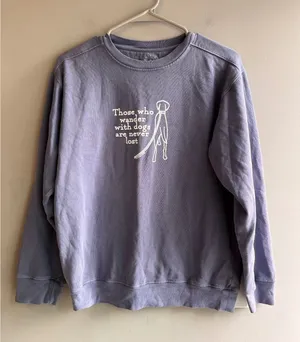 Amadora Sport Blue Dog Sweatshirt Size Small thumbnail 1