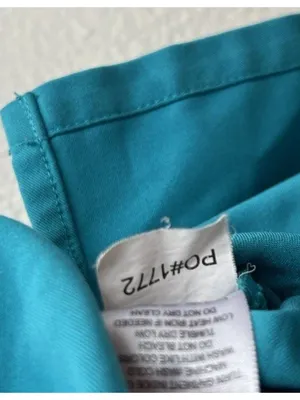 FIGS Catarina Women’s Sz S Scrub Top Teal Blue Technical Collection One Pocket thumbnail 8