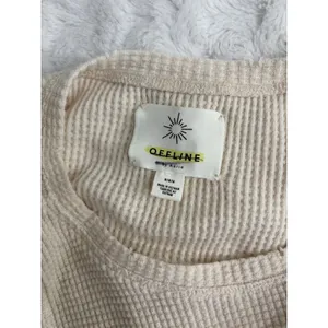 Offline by Aerie Wow Waffle Knit Cream Chihuahua Distressed Crop Tank Top M thumbnail 5