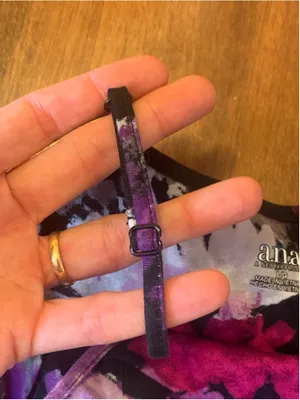 ANA Maxi Dress NWT Large Black Purple Tie Dye Floral thumbnail 4