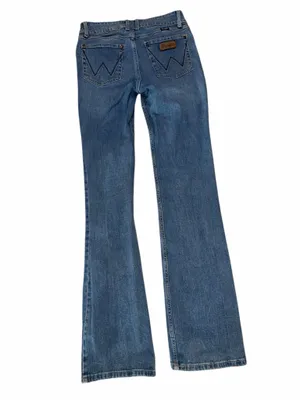Wrangler Bootcut Jeans Size 7x36 Medium Wash Stretch Denim thumbnail 2