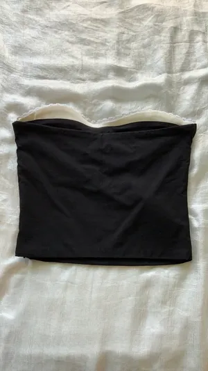 ZARA Black and White Tube Top thumbnail 3