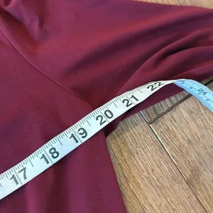 Bcbg Generation burgundy wrap bodysuit top M Red Size M thumbnail 8