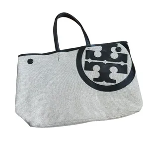 Tory Burch Lonnie Canvas Tote Bag thumbnail 1