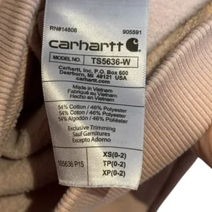 Carhartt Womens Sweater Hooded Rain Defender Relaxed Fit Long Sleeve Pullover XS thumbnail 8