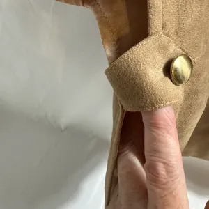 MJ Seattle Drape Coat Women’s One Size Camel Tan Brushed Cotton Cowl thumbnail 4