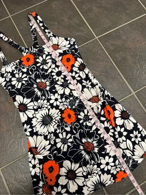 Free People FP Movement Never Better Floral Print Mini Dress Black White Large thumbnail 15