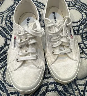 Superga 2750 Cotu White Canvas Sneakers Low Top Classic Womens 7.5 EU‎ 38 thumbnail 1