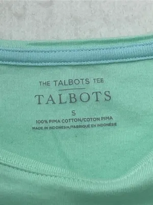 Talbots Tee Womens Mint Green Short Sleeve 100% Pima Cotton Basic Top Small thumbnail 6