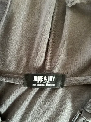Velvet Zip Up Jacket Size M thumbnail 5