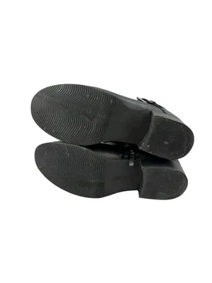 Gentle Souls Benton Moto Boots Womens Size 10 Black Pebbled Leather Combat Ankle thumbnail 9