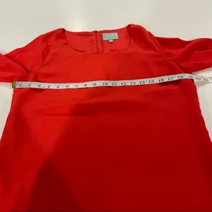Skies‎ Are Blue Red Long Sleeve Shift Dress Size M thumbnail 7