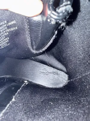 Universal Threads | Black Leather Mid-Calf Combat Boots with Buckle Strap thumbnail 6