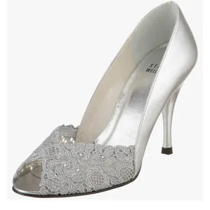 Stuart Weitzman Chantelle bridal‎ shoes size 8M thumbnail 1