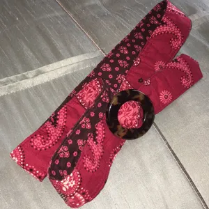 Vera Bradley reversible red tortoise buckle belt thumbnail 2