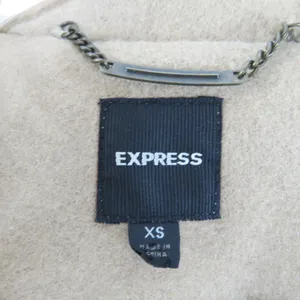 Express Tan Wool Double-Breasted Peacoat Extra Small Winter thumbnail 10
