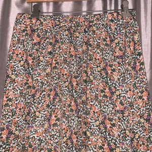 SheIn Boho Floral Print Long Elastic Waist A-Line Skirt thumbnail 2