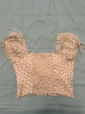 Princess Polly Floral Crop Top thumbnail 4
