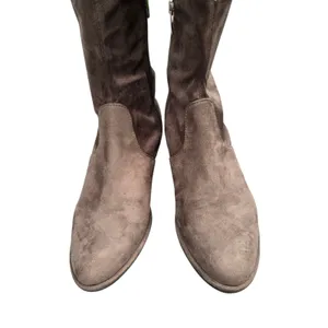 Marc Fisher Over The Knee Boots Taupe Faux Suede OTK Boots‎ Size 7.5 thumbnail 5