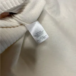 Everlane Good Merino Wool‎ Mockneck Sweater Old Money Cream White NWT Size XS thumbnail 8
