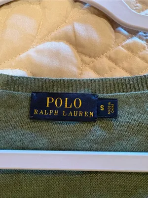 Polo Ralph Lauren Women's Oversized V-Neck Knit Sweater olive green size S thumbnail 4