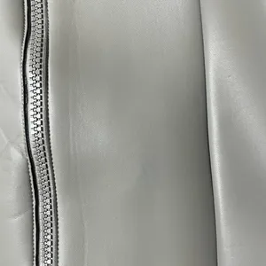NEW Skims Grey Chalk Rubberized Scuba Swim Zip Up Mock Neck Dress Sporty thumbnail 10
