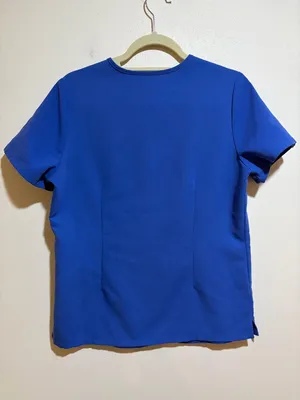 Figs Technical Collection Catarina One Pocket Scrub Top Denim Blue Size Small thumbnail 8