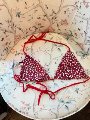 J.Crew Reversible Strawberry Swimsuit Top thumbnail 2