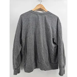 t.la Sweatshirt Womens M Crewneck Heather Gray Ribbed Trim EUC thumbnail 3