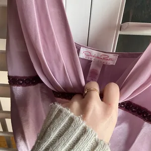Oscar De La RENTA pink label lavander dress M thumbnail 2