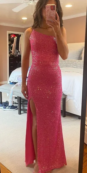 Nordstrom HOT PINK PROM/INVOLVED IN A WEDDING DRESS!💖💕💗💖💞💓🌸💘🌷🎀💄🦩 thumbnail 2