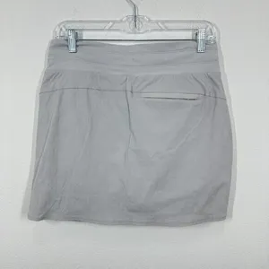 Athleta‎ Size 4 Light Grey Mini Skort Casual Athleisure Travel Errands Comfort thumbnail 5