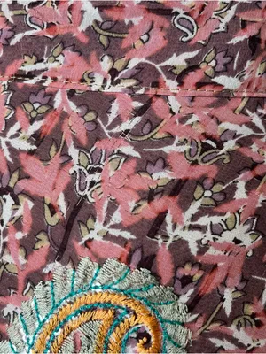 Bohemian Silk Wrap Skirt One Size Womens Floral Paisley Festival Summer Boho thumbnail 10