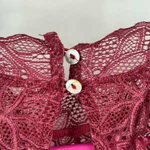 Free People Intimately Dress SZ Medium Marsha Lace Slip NWT Wine Floral Boho thumbnail 12