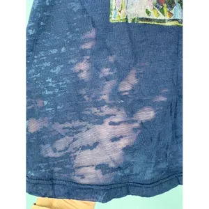 The Who Magic Bus Tour Womens‎ Large Blue Burnout Semi-Sheer Fitted TShirt NEW thumbnail 4