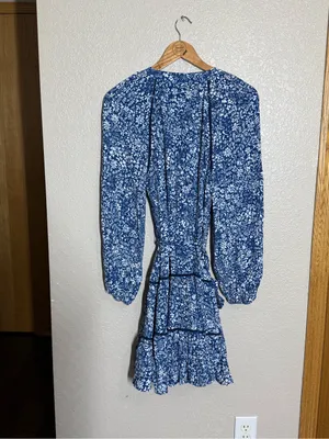 Madewell tie waist tiered mini dress thumbnail 6
