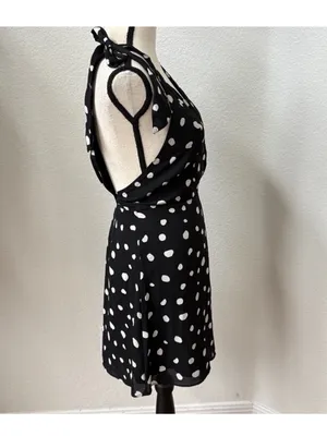 Abercrombie & Fitch wrapped-up mini dress polka dot M thumbnail 5