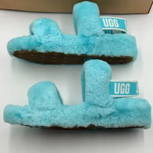 UGG Oh Yeah Slide Size 7 Slipper Shoe Teal Sky Blue thumbnail 6