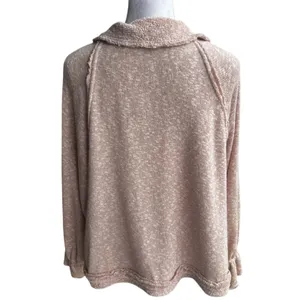 Free people Fp beach Mara Cardi light jacket nwt large taupe terry cardigan thumbnail 5