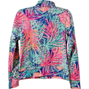 Lilly Pulitzer Luxletic Full Zip Hadlee‎ Athletic Pineapple Print Jacket XS thumbnail 2