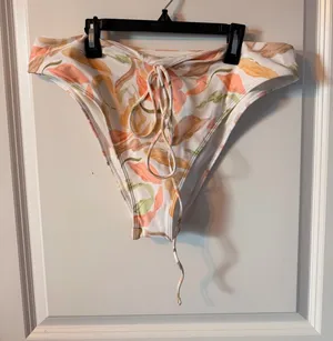 NWT Abercrombie & Fitch High Leg Cheeky Bikini Bottoms XL thumbnail 1