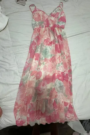 Boutique Pink Maxi Dress Size XS thumbnail 2