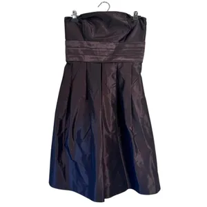 Ann Taylor Brown Strapless Gown Mini Dress Womens 4 Formal Bridesmaid Cocktail thumbnail 2