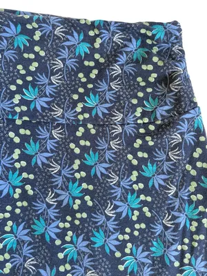 EUC Toad&Co Chaka Ruffle Skirt Navy Palm Size Medium thumbnail 2