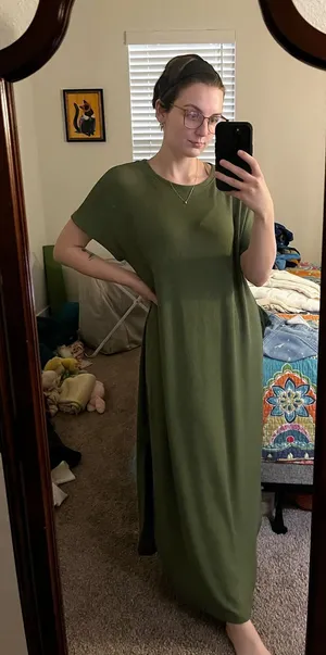 Time & Tru Ribbed Maxi Dress thumbnail 1